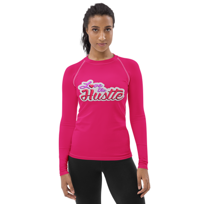 Love The Hustle™ Women's Long Sleeve Rash Guard Neon Collection