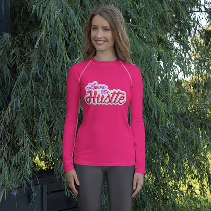 Love The Hustle™ Women's Long Sleeve Rash Guard Neon Collection