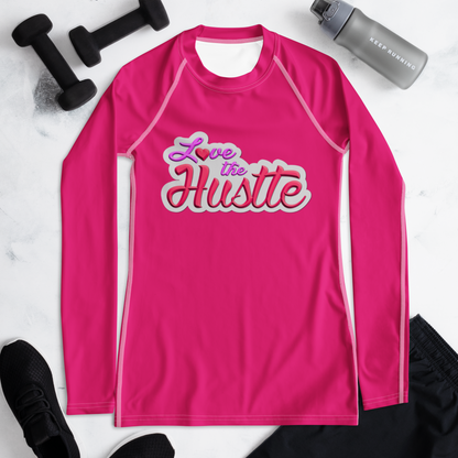 Love The Hustle™ Women's Long Sleeve Rash Guard Neon Collection
