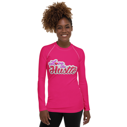 Love The Hustle™ Women's Long Sleeve Rash Guard Neon Collection