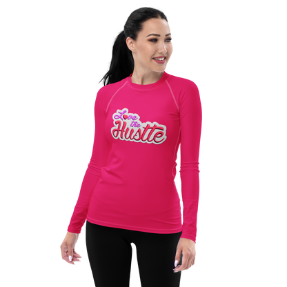Love The Hustle™ Women's Long Sleeve Rash Guard Neon Collection