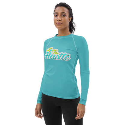 Love The Hustle™ Women's Long Sleeve Rash Guard Neon Collection