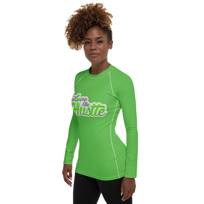 Love The Hustle™ Women's Long Sleeve Rash Guard Neon Collection