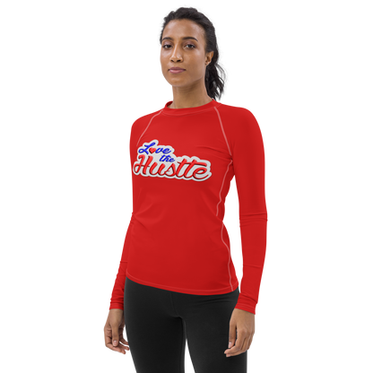 Love The Hustle™ Women's Long Sleeve Rash Guard Neon Collection