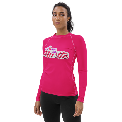 Love The Hustle™ Women's Long Sleeve Rash Guard Neon Collection