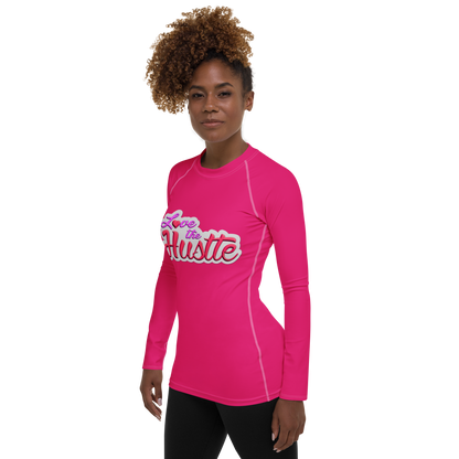 Love The Hustle™ Women's Long Sleeve Rash Guard Neon Collection