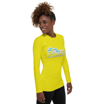 Love The Hustle™ Women's Long Sleeve Rash Guard Neon Collection
