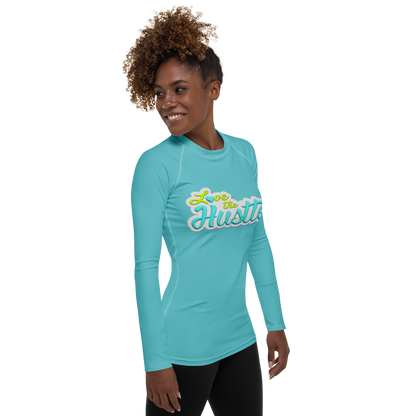 Love The Hustle™ Women's Long Sleeve Rash Guard Neon Collection