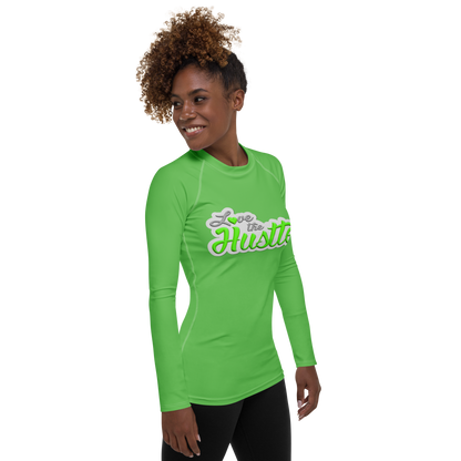 Love The Hustle™ Women's Long Sleeve Rash Guard Neon Collection