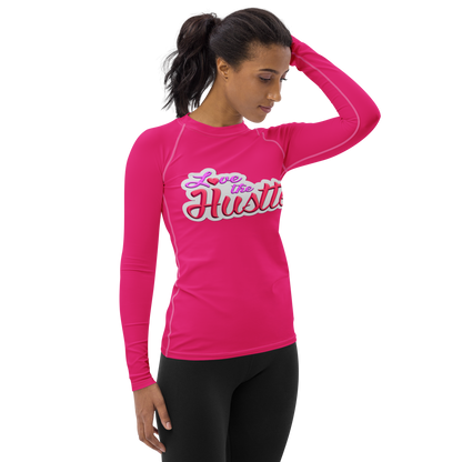 Love The Hustle™ Women's Long Sleeve Rash Guard Neon Collection