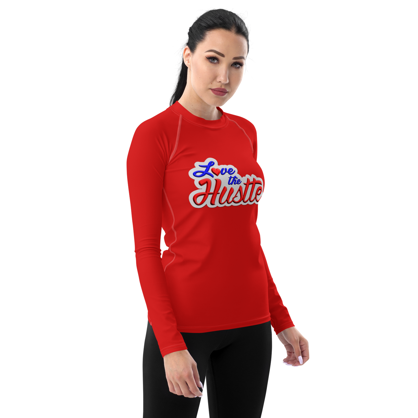 Camiseta de manga larga para mujer Love The Hustle™, colección neón