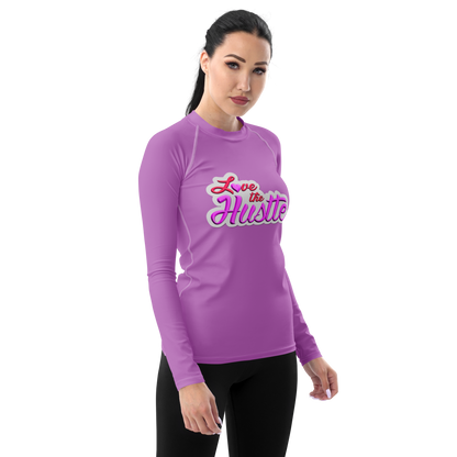 Love The Hustle™ Women's Long Sleeve Rash Guard Neon Collection