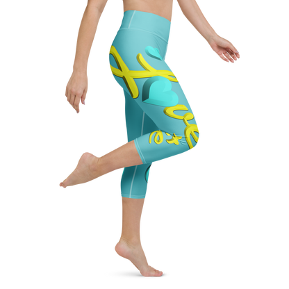 Love The Hustle™ Neon Yoga Capri Leggings Collection