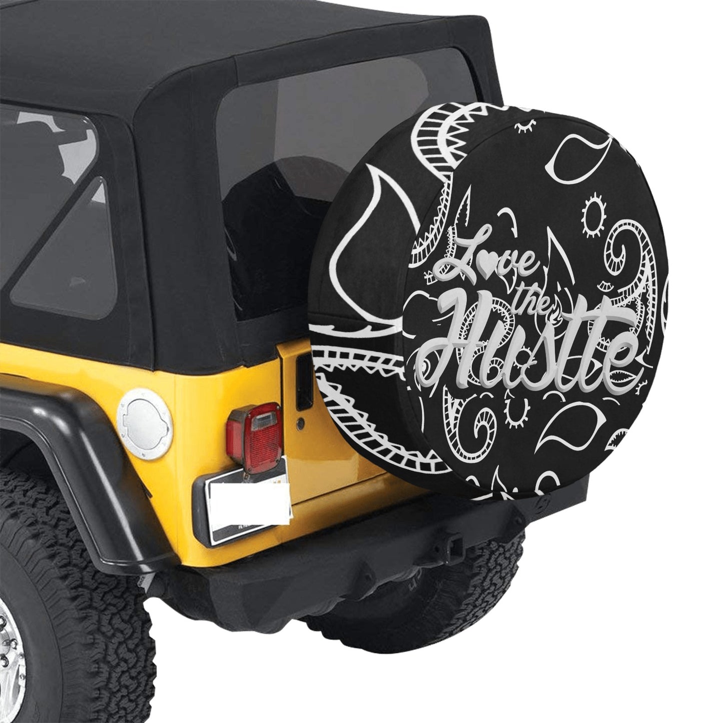Love The Hustle Spare Tire Cover(Large)(17")