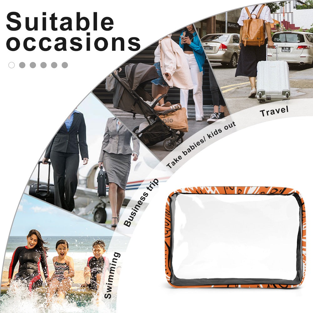 Love The Hustle™ Bandana Transparent Storage Bag – Five in One Collection