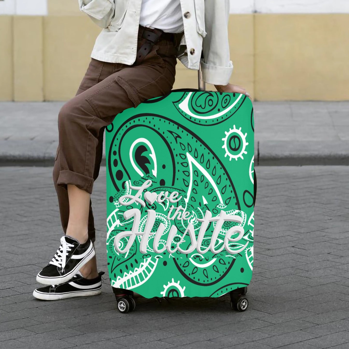 Love The Hustle™ Bandana Luggage Cover Collection (Extra Large – 28"–30")