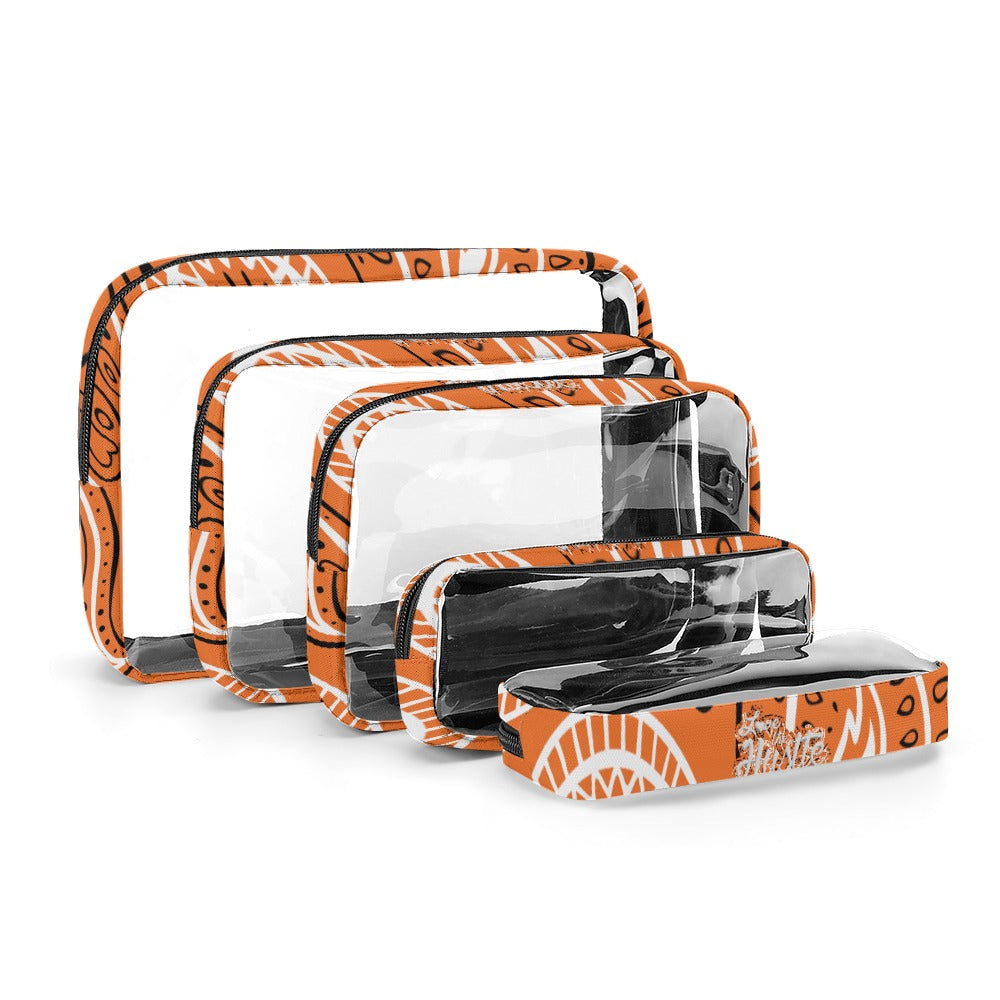 Love The Hustle™ Bandana Transparent Storage Bag – Five in One Collection