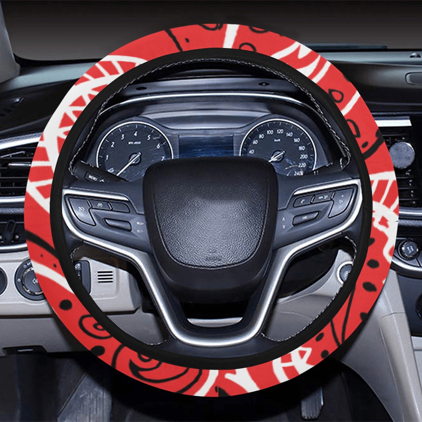 Love The Hustle Auto Steering Wheel Cover with Elastic Edge