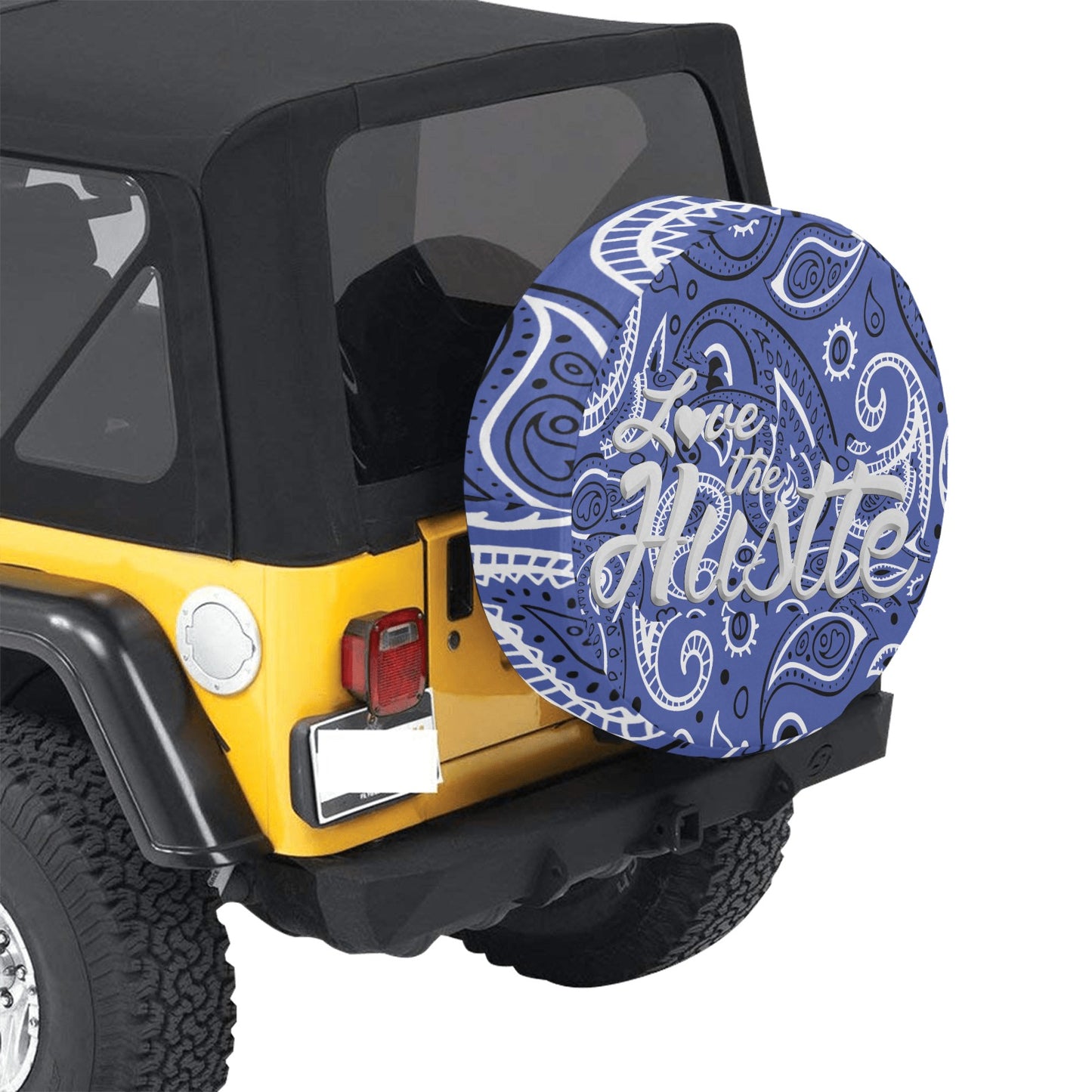 Love The Hustle Spare Tire Cover (Small) (15")