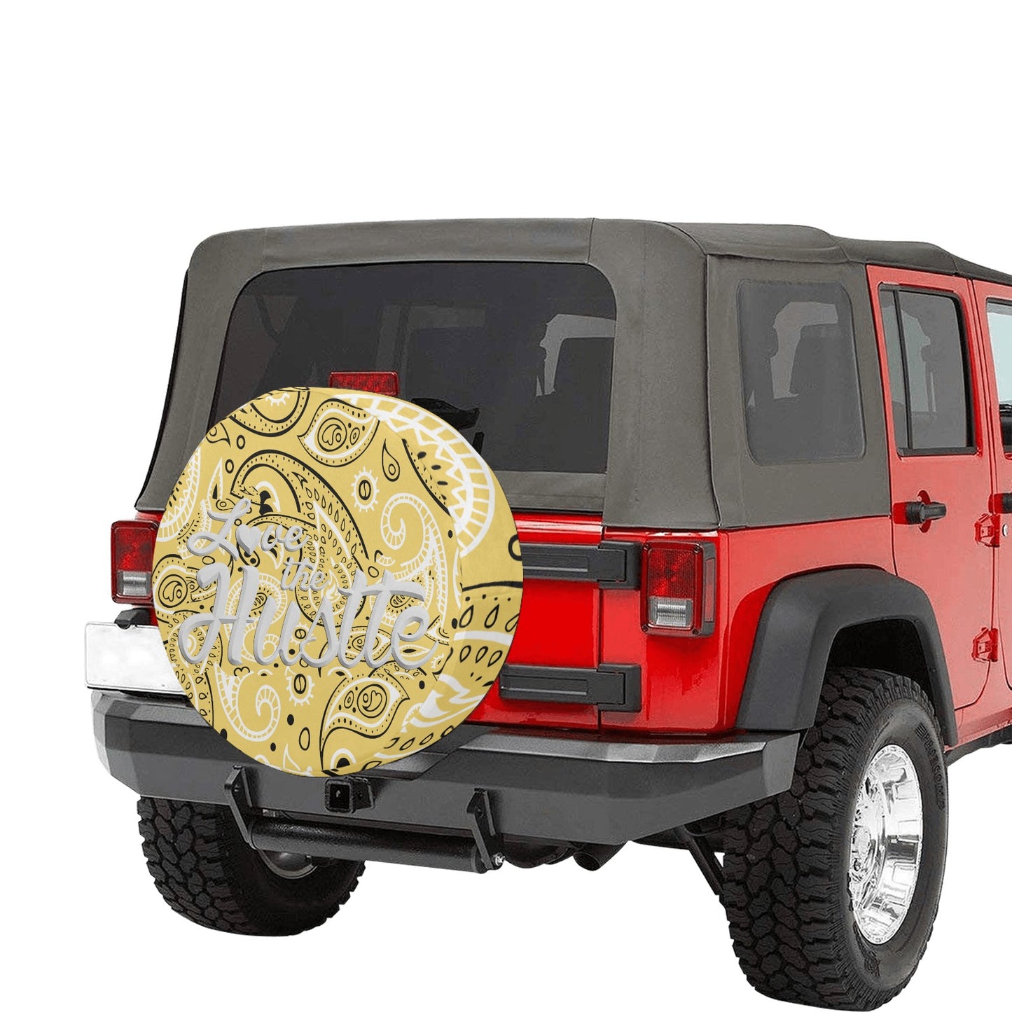 Love The Hustle Spare Tire Cover (Small) (15")