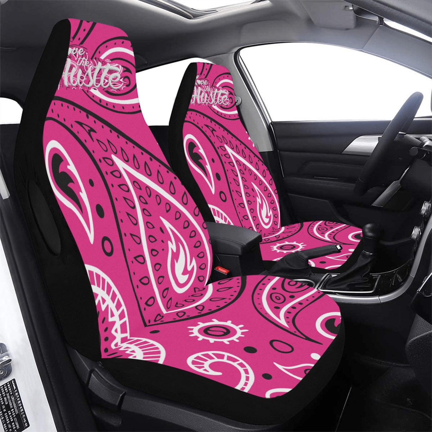 Love The Hustle Car Seat Cover Airbag Compatible(Set of 2)