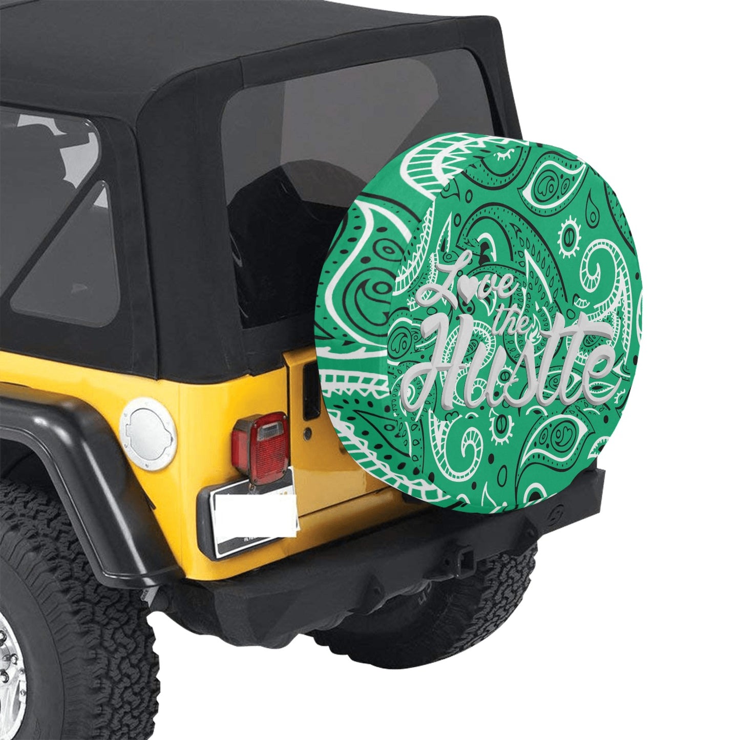 Love The Hustle Spare Tire Cover (Small) (15")