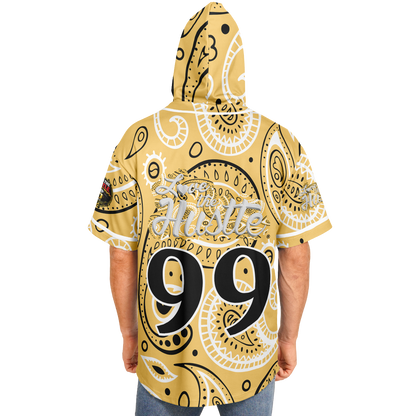 Love The Hustle® Hooded Baseball Jersey - Yellow Squad