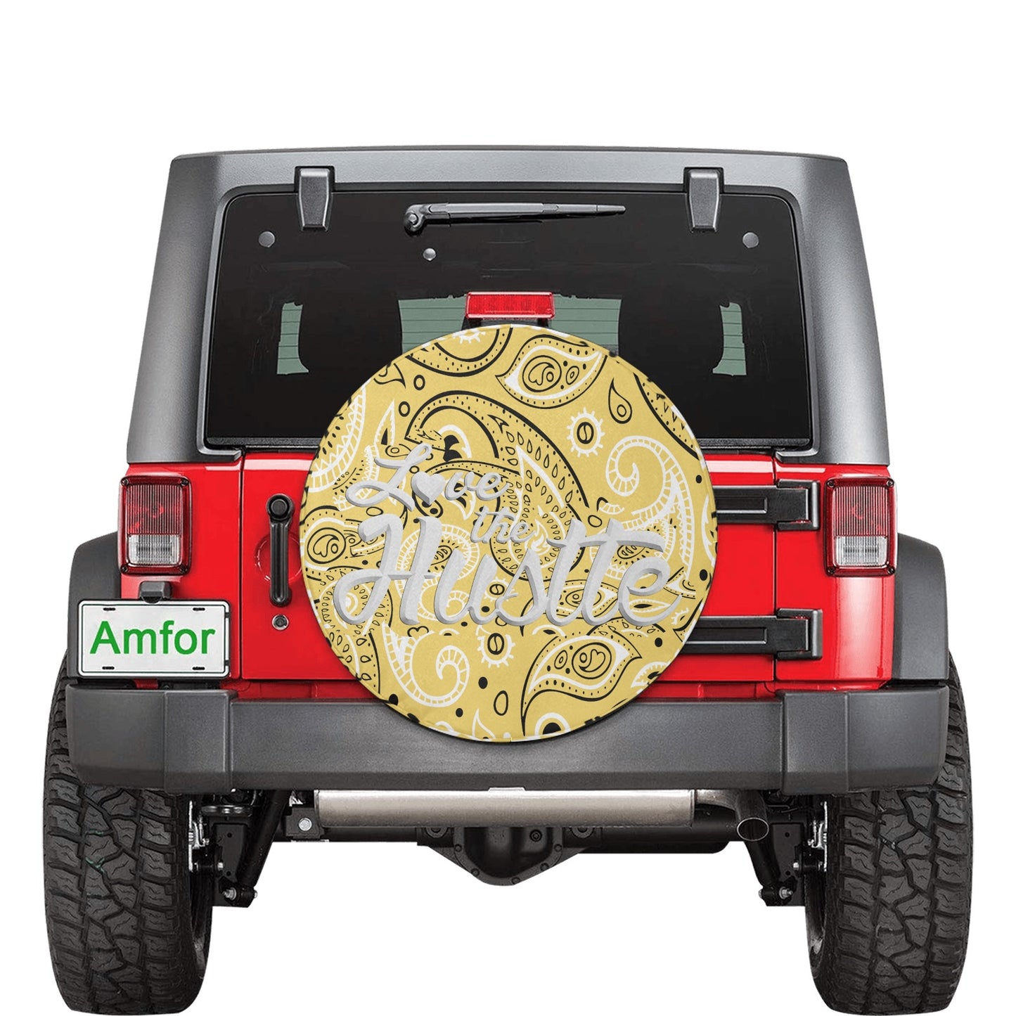 Love The Hustle Spare Tire Cover (Small) (15")