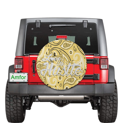Love The Hustle Spare Tire Cover (Small) (15")