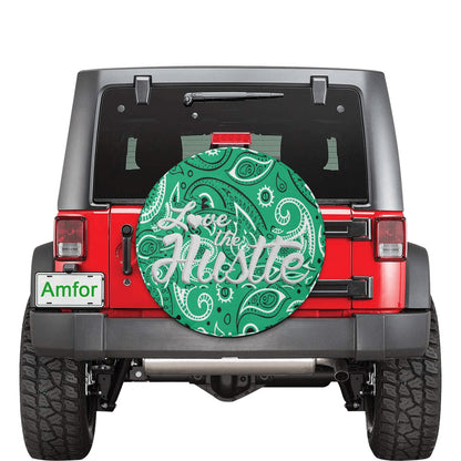 Love The Hustle Spare Tire Cover (Small) (15")