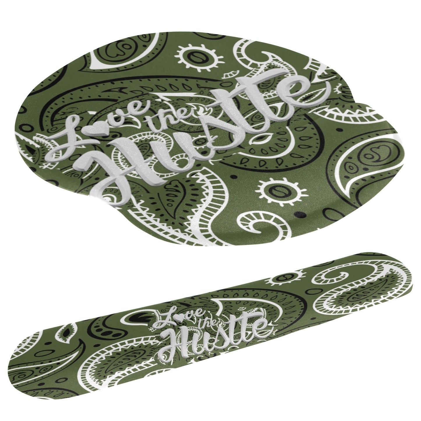 Love The Hustle Mouse Pad and Hand Rest Set