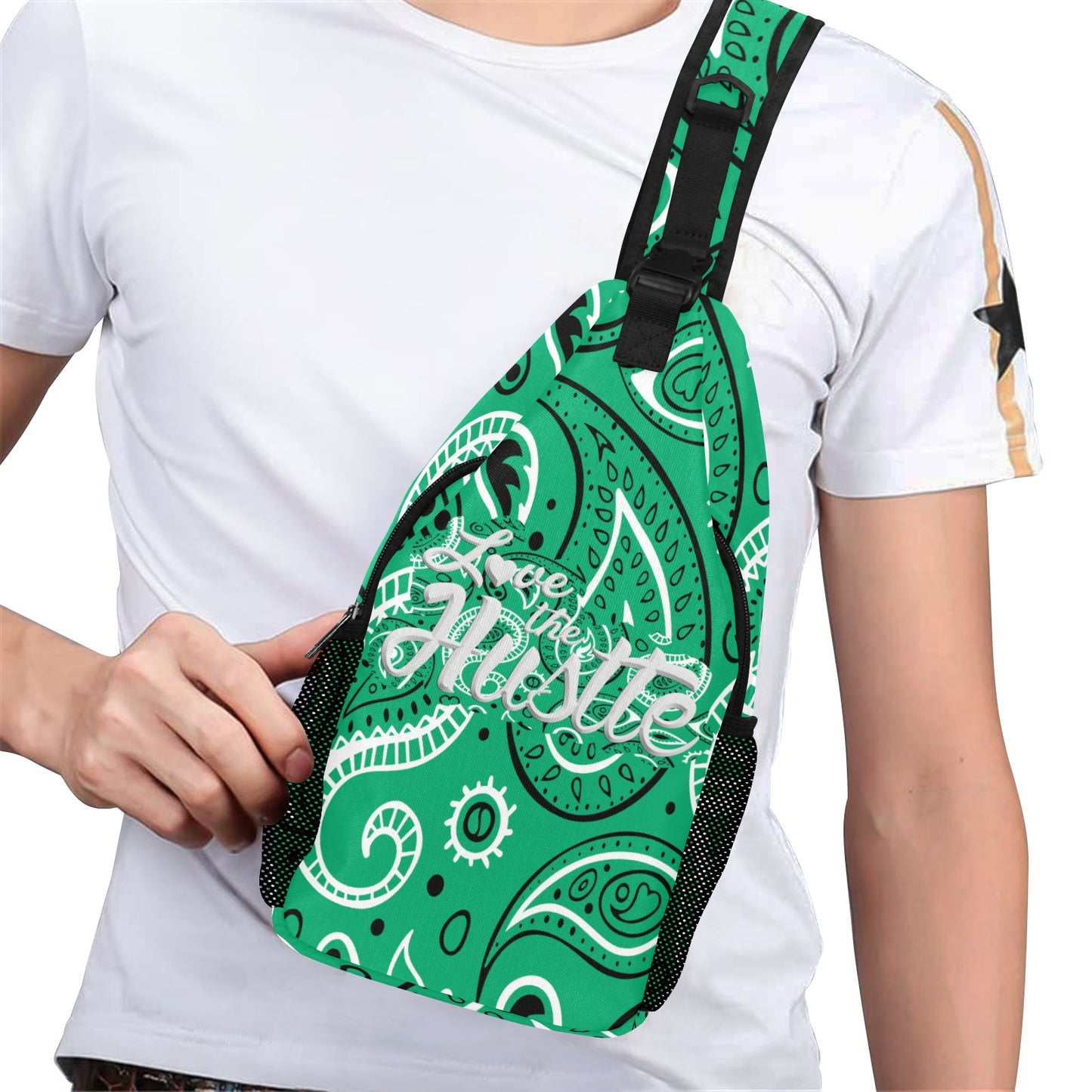 Love The Hustle™ Men's Casual Chest Bag Bandana Collection