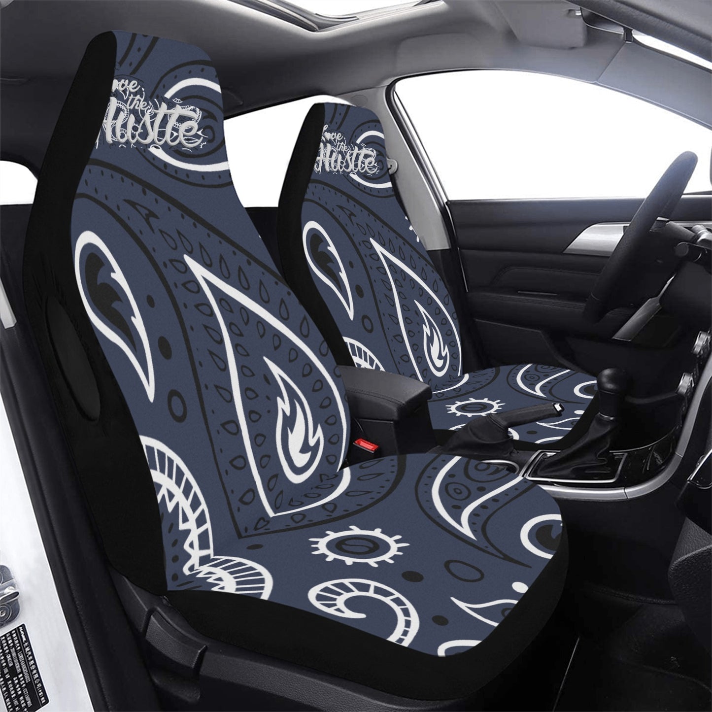 Love The Hustle Car Seat Cover Airbag Compatible(Set of 2)
