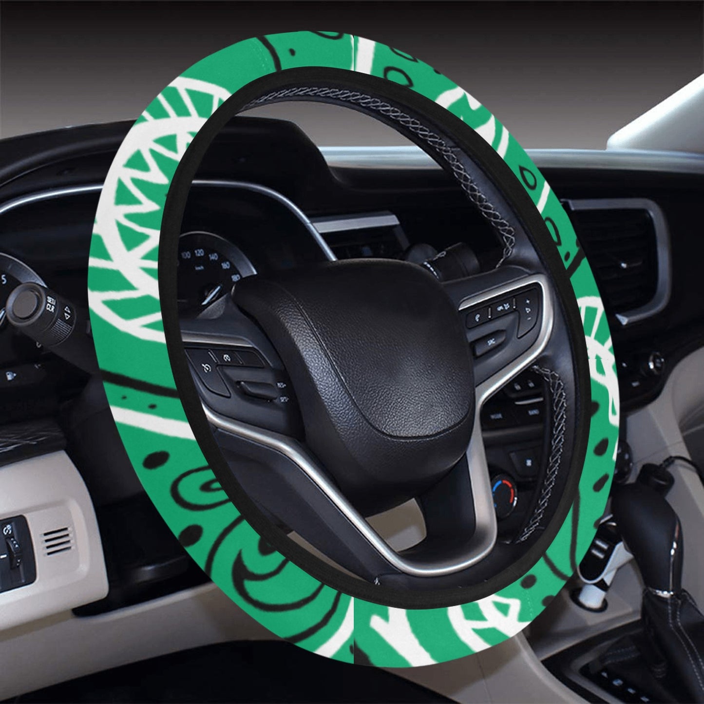 Love The Hustle Auto Steering Wheel Cover with Elastic Edge