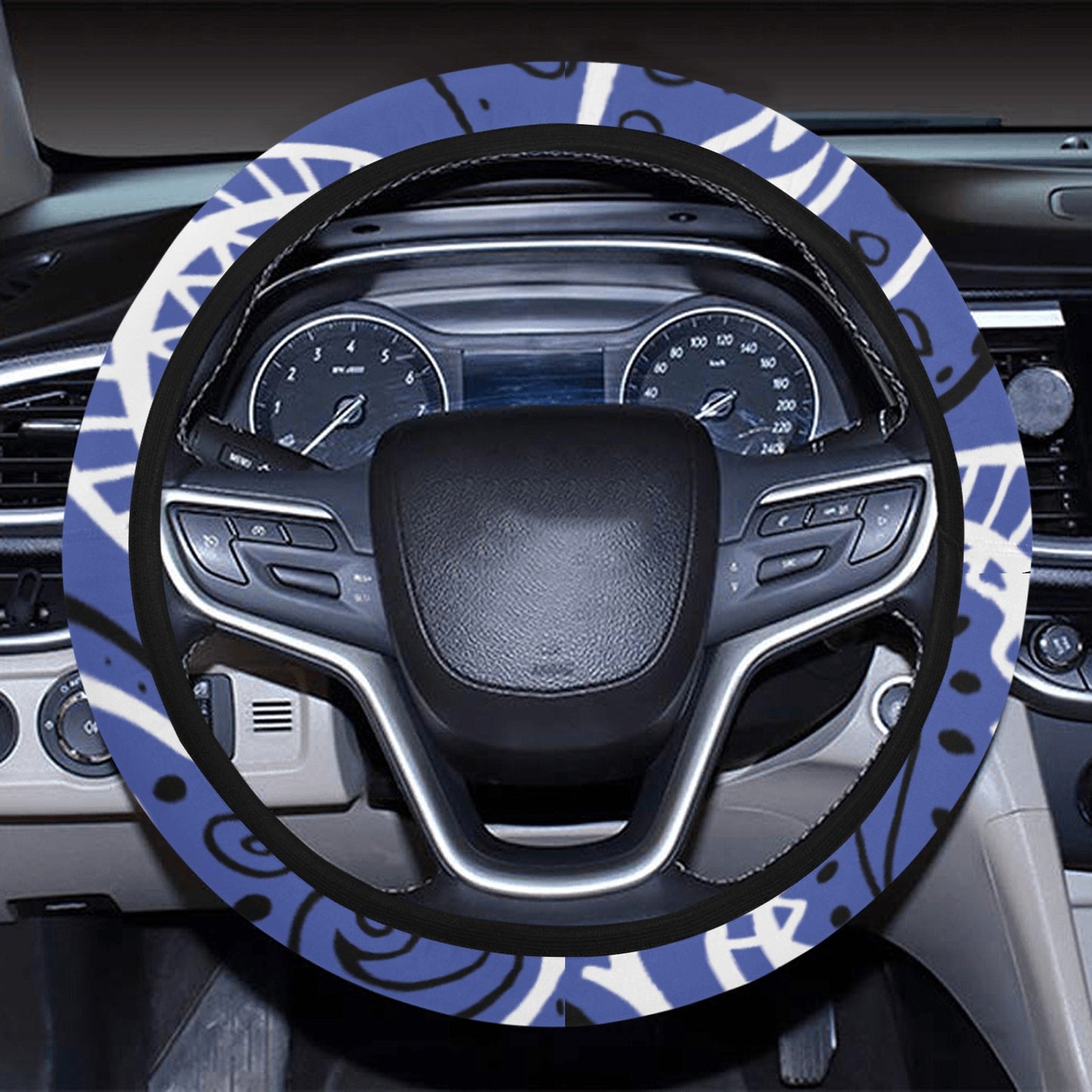Love The Hustle Auto Steering Wheel Cover with Elastic Edge