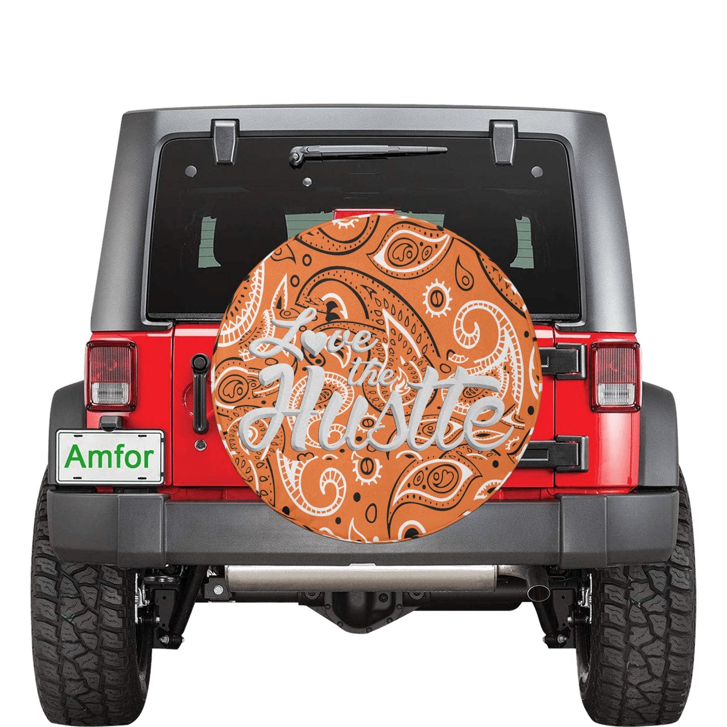 Love The Hustle Spare Tire Cover(Large)(17")