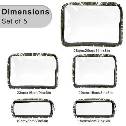 Love The Hustle™ Bandana Transparent Storage Bag – Five in One Collection