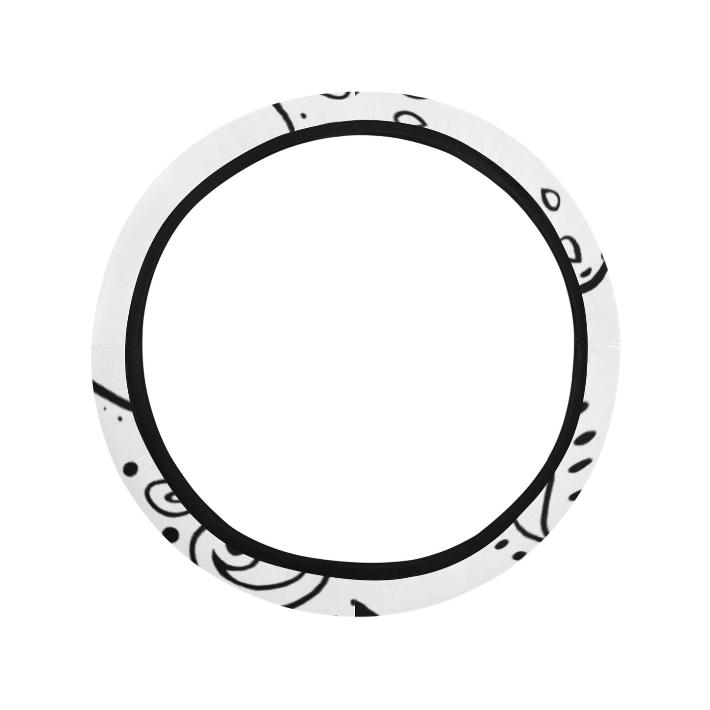 Love The Hustle Auto Steering Wheel Cover with Elastic Edge