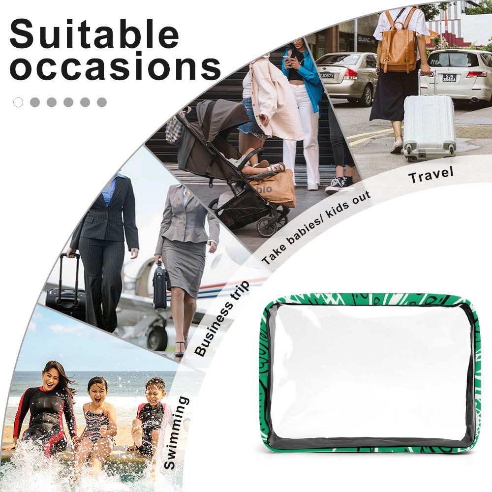 Love The Hustle™ Bandana Transparent Storage Bag – Five in One Collection