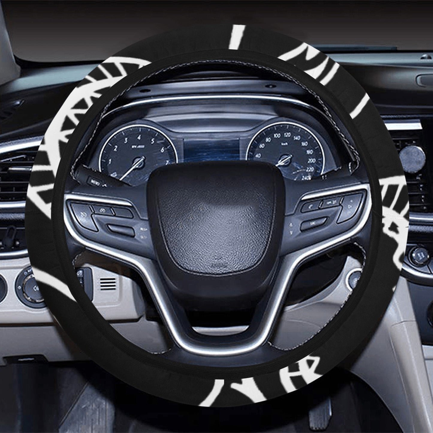 Love The Hustle Auto Steering Wheel Cover with Elastic Edge
