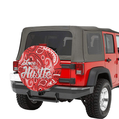 Love The Hustle Spare Tire Cover (Small) (15")