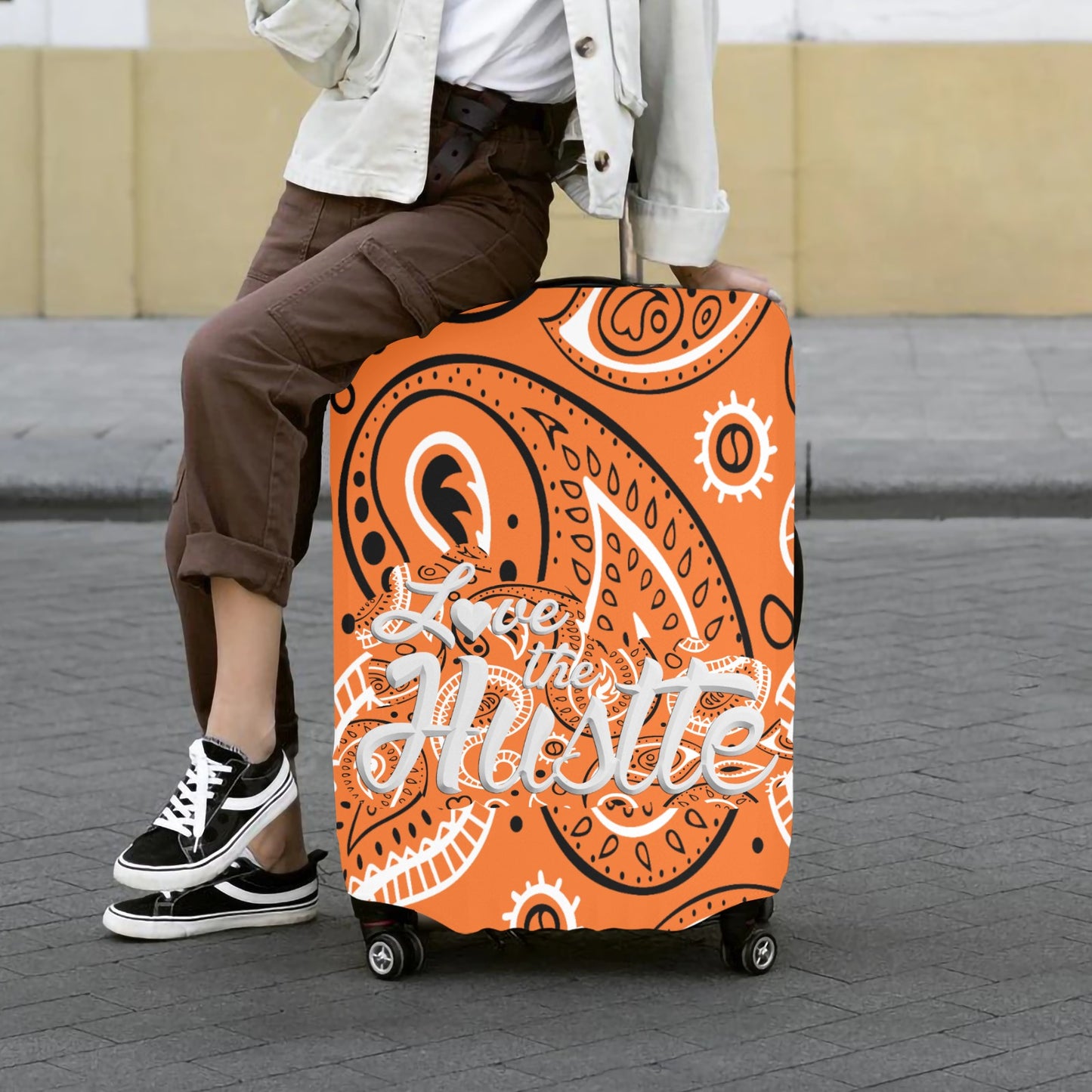 Love The Hustle™ Bandana Luggage Cover Collection (Extra Large – 28"–30")