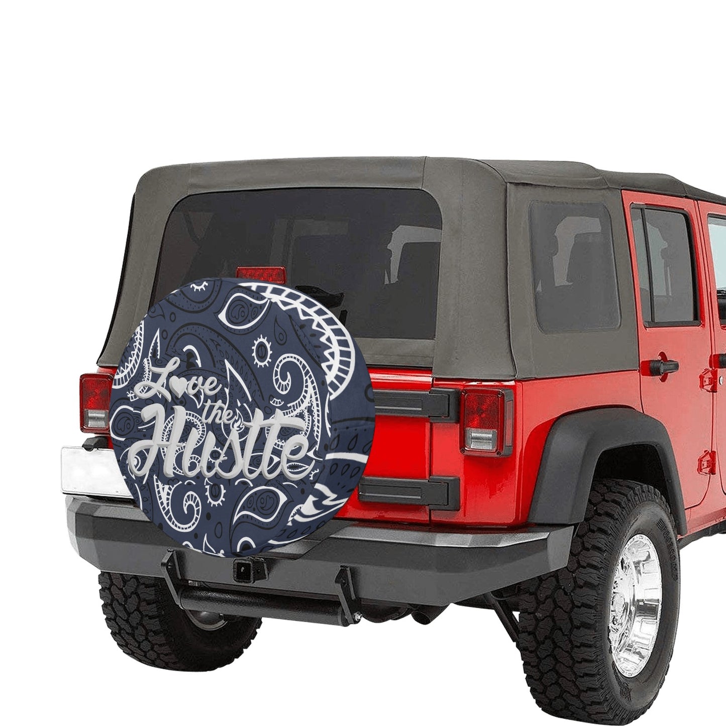Love The Hustle Spare Tire Cover (Small) (15")