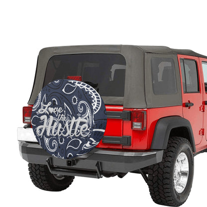 Love The Hustle Spare Tire Cover (Small) (15")