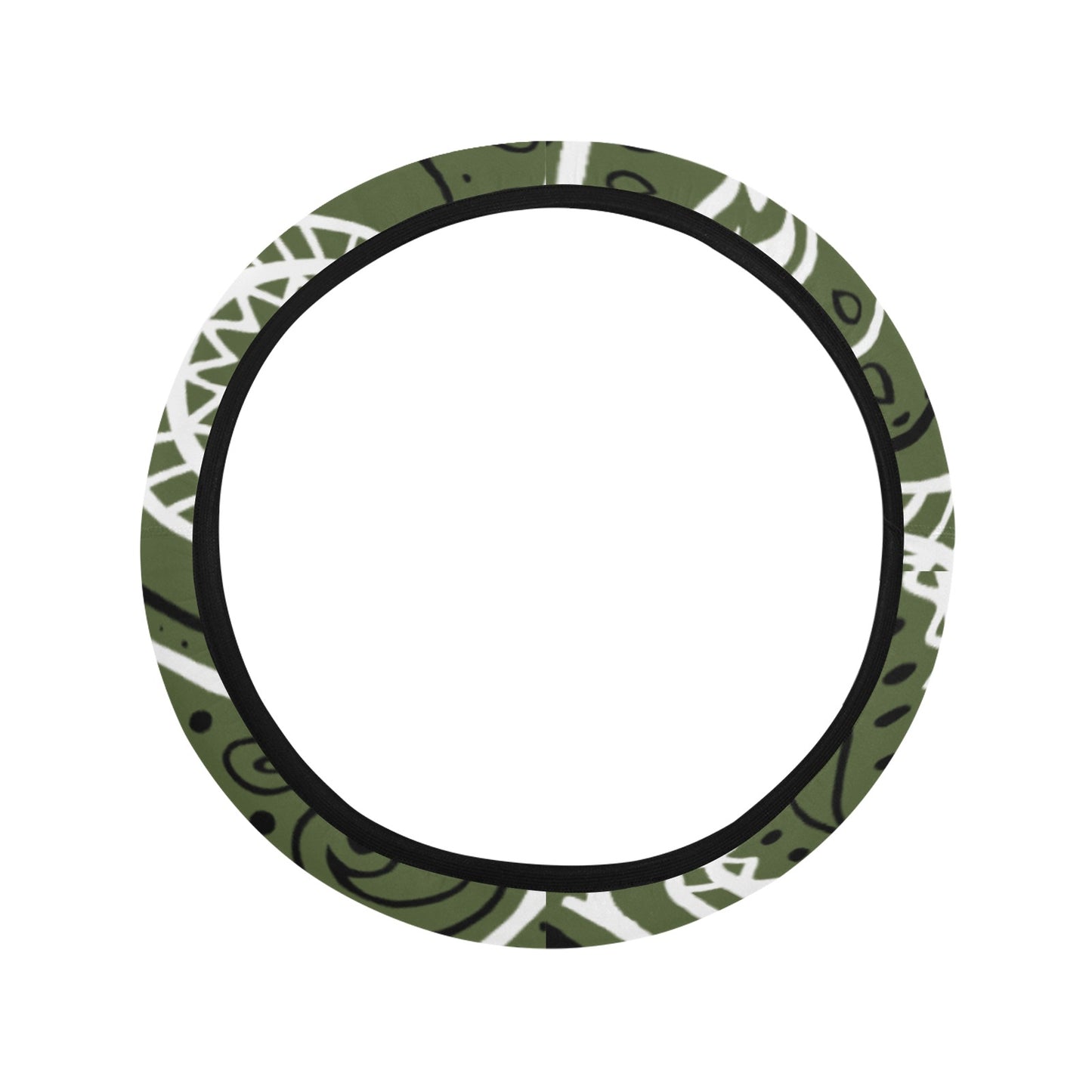 Love The Hustle Auto Steering Wheel Cover with Elastic Edge