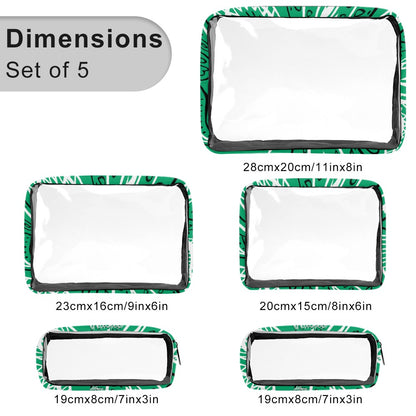 Love The Hustle™ Bandana Transparent Storage Bag – Five in One Collection