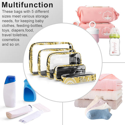 Love The Hustle™ Bandana Transparent Storage Bag – Five in One Collection