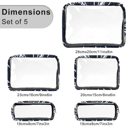 Love The Hustle™ Bandana Transparent Storage Bag – Five in One Collection