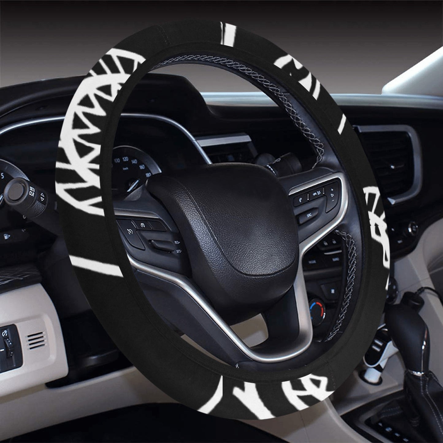 Love The Hustle Auto Steering Wheel Cover with Elastic Edge