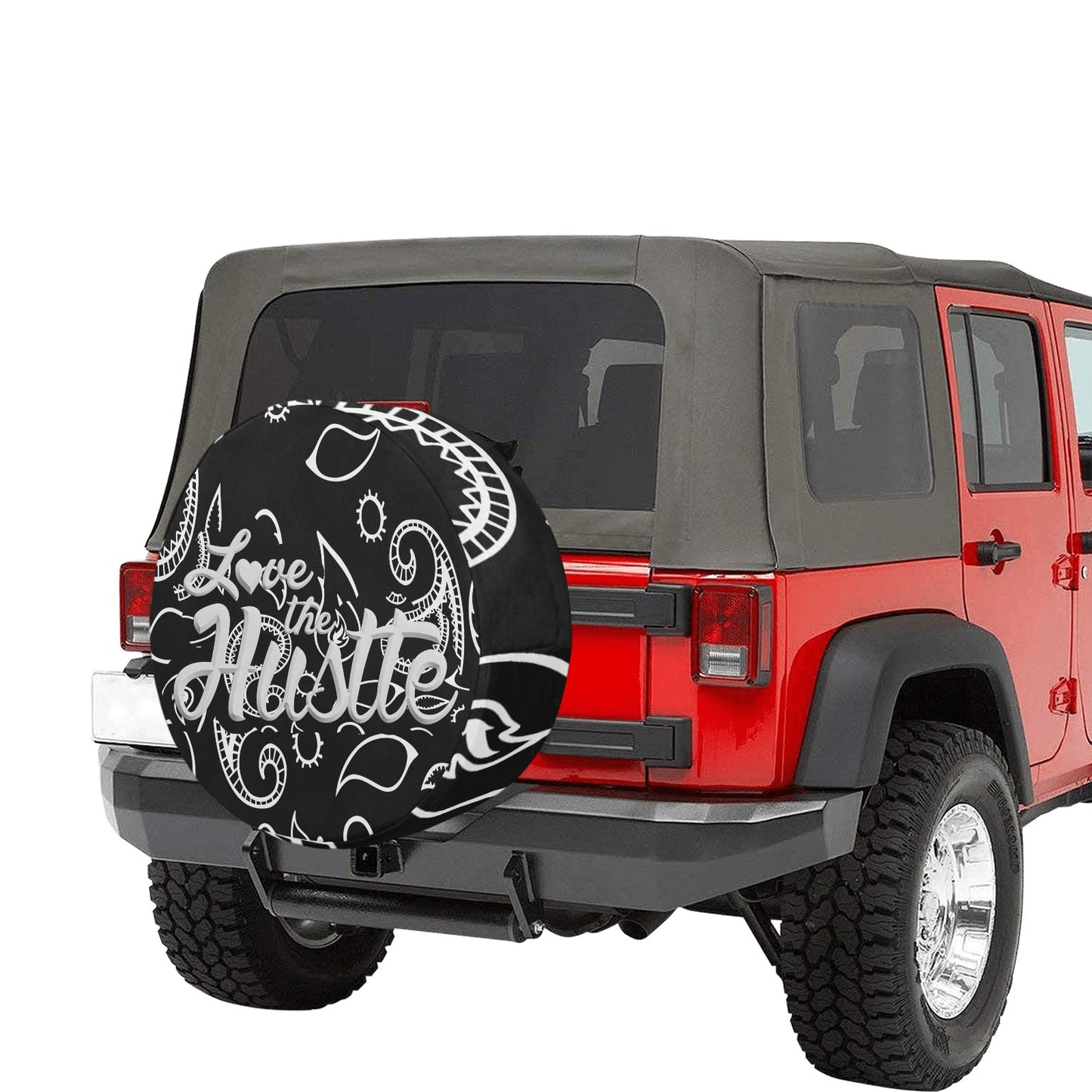 Love The Hustle Spare Tire Cover(Large)(17")